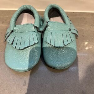 Stylish Teal Kids Moccasins 12-18m